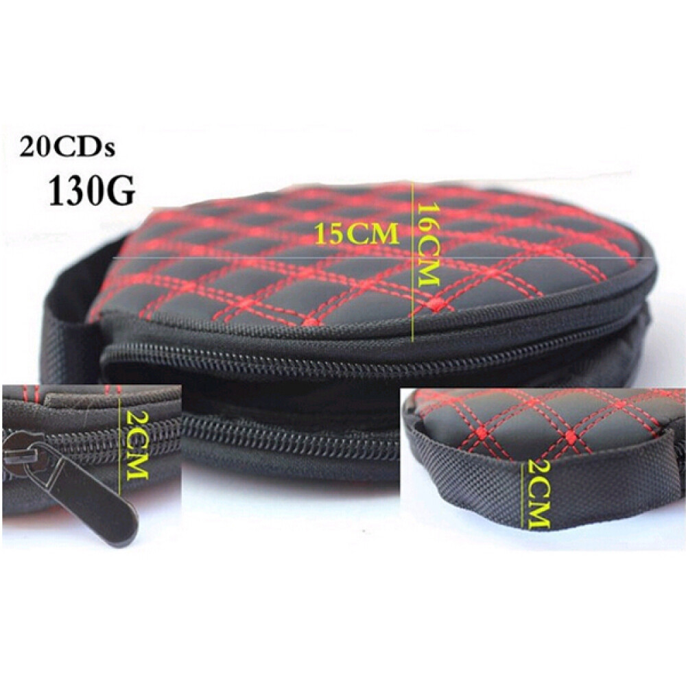 Cd Case for Round Red Easy to Insert and Remove CDs Home Holder