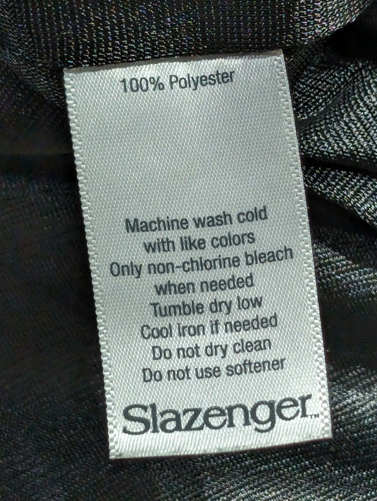 Slazenger Golf Pullover Mens Sz M Medium Vented Lightweight 1/2 Zip Jacket Black