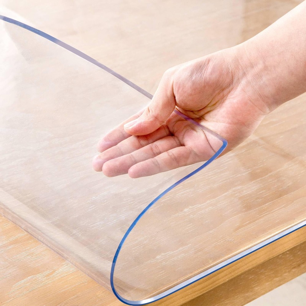 34 x 72 Inch Clear Table Cover Protector, 2mm Thick Clear Table Protector for...
