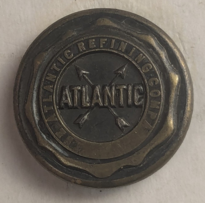 1910-20s - Atlantic Refining Co Worker Uniform Button - M2A