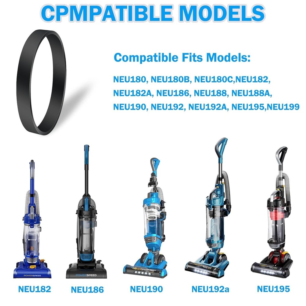 Vacuum Belt for Eureka Power Speed Part E0205 Black