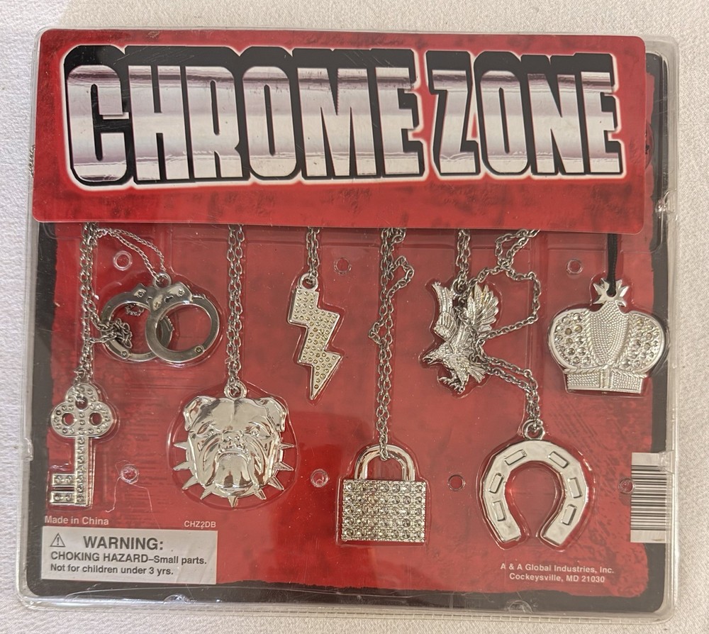 Chrome Zone Set Of 8 Accessories Vending Machine Display