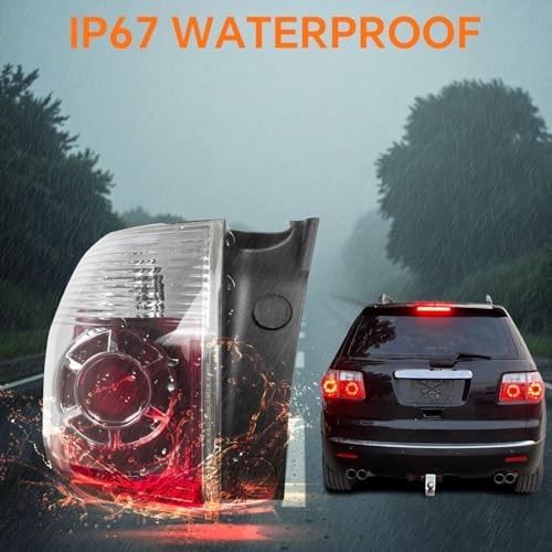 Tail Light Assembly Compatible with 2007-2012 GMC Acadia LED Left Driver Side
