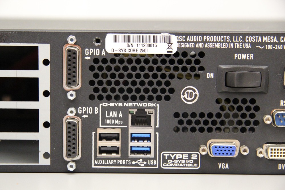 QSC Q-SYS Core 250i Integrated System Processor