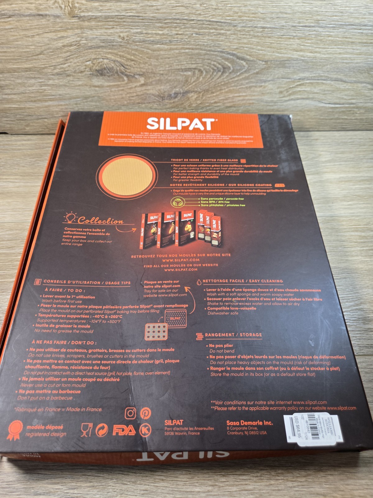 Silpat 20 Mini Muffin Perfect Baking Mold - 11 5/8" x 16 1/2"