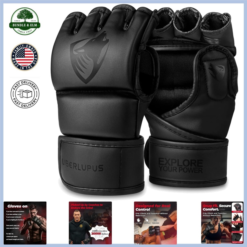 Ambidextrous Training Gloves with Hook and Loop Closure for Every Fighter