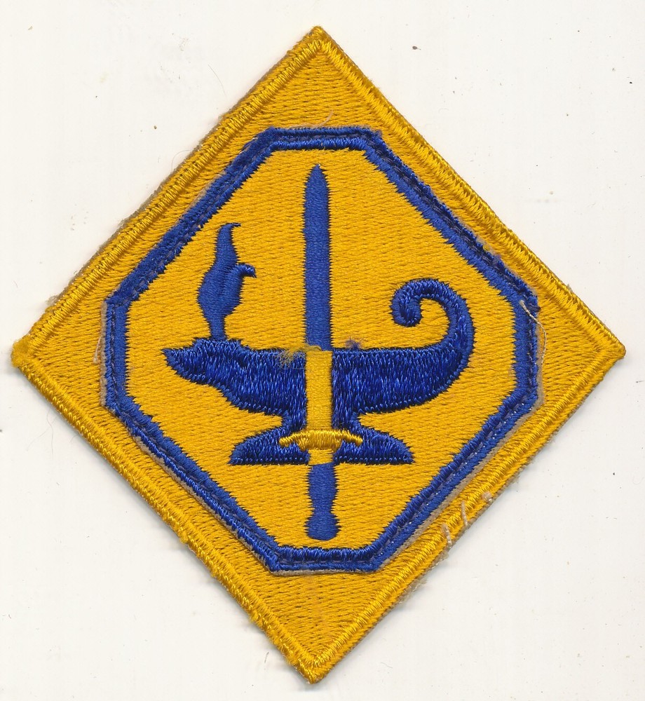 ASTP Reserve patch large yellow diamond WWII make