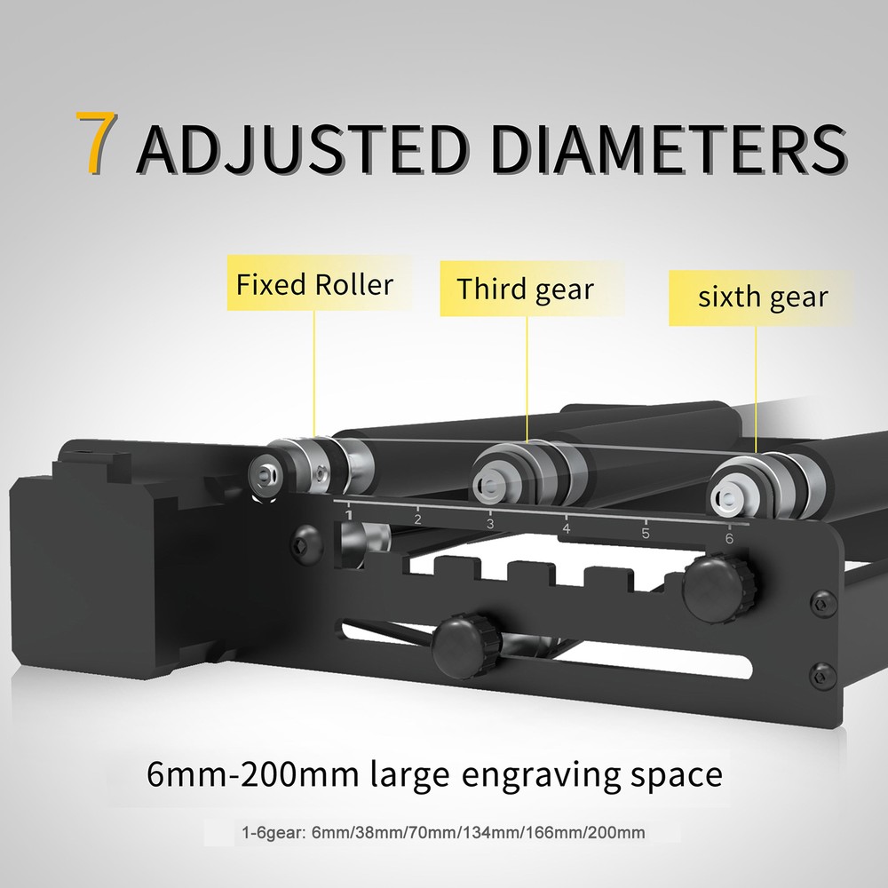 LONGER Laser Rotary Roller For RAY5 / Atomstack /Ortur /Neje Laser Engraver M4P9
