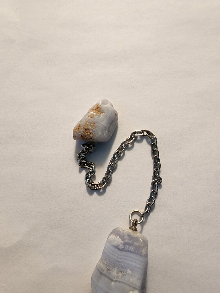Handmade Lace Agate Pendulum