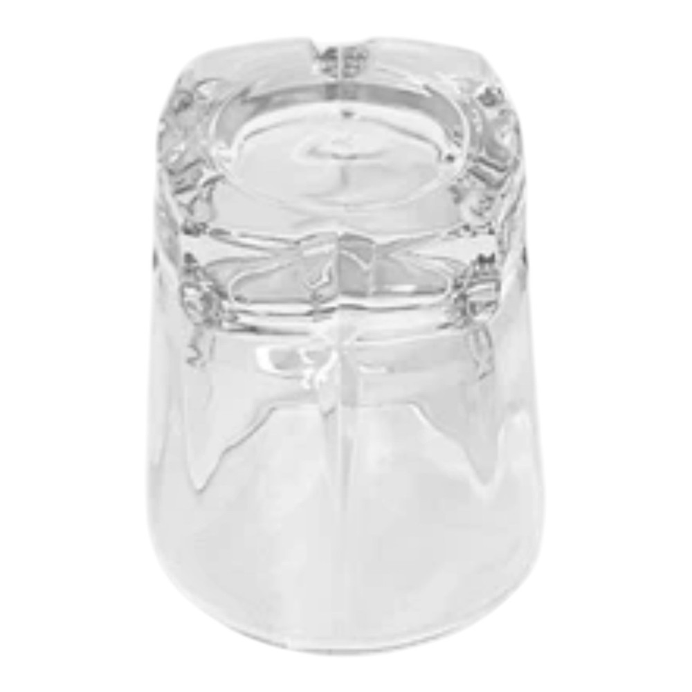 Libbey SQUIRE Vertical Horizontal Cut Heavy Double Old Fashioned Glass EUC