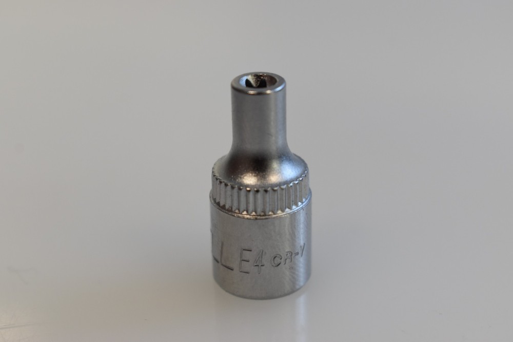 Cornwell Tools CBSE40 E4 TORX External Star Shallow Socket 1/4" Drive Chrome