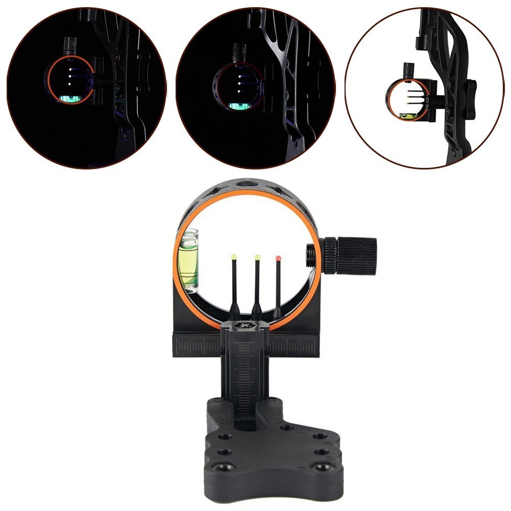 Easy to Adjust 3 Pin Bow Sight Improve Shootaccuracy for Compound Bows