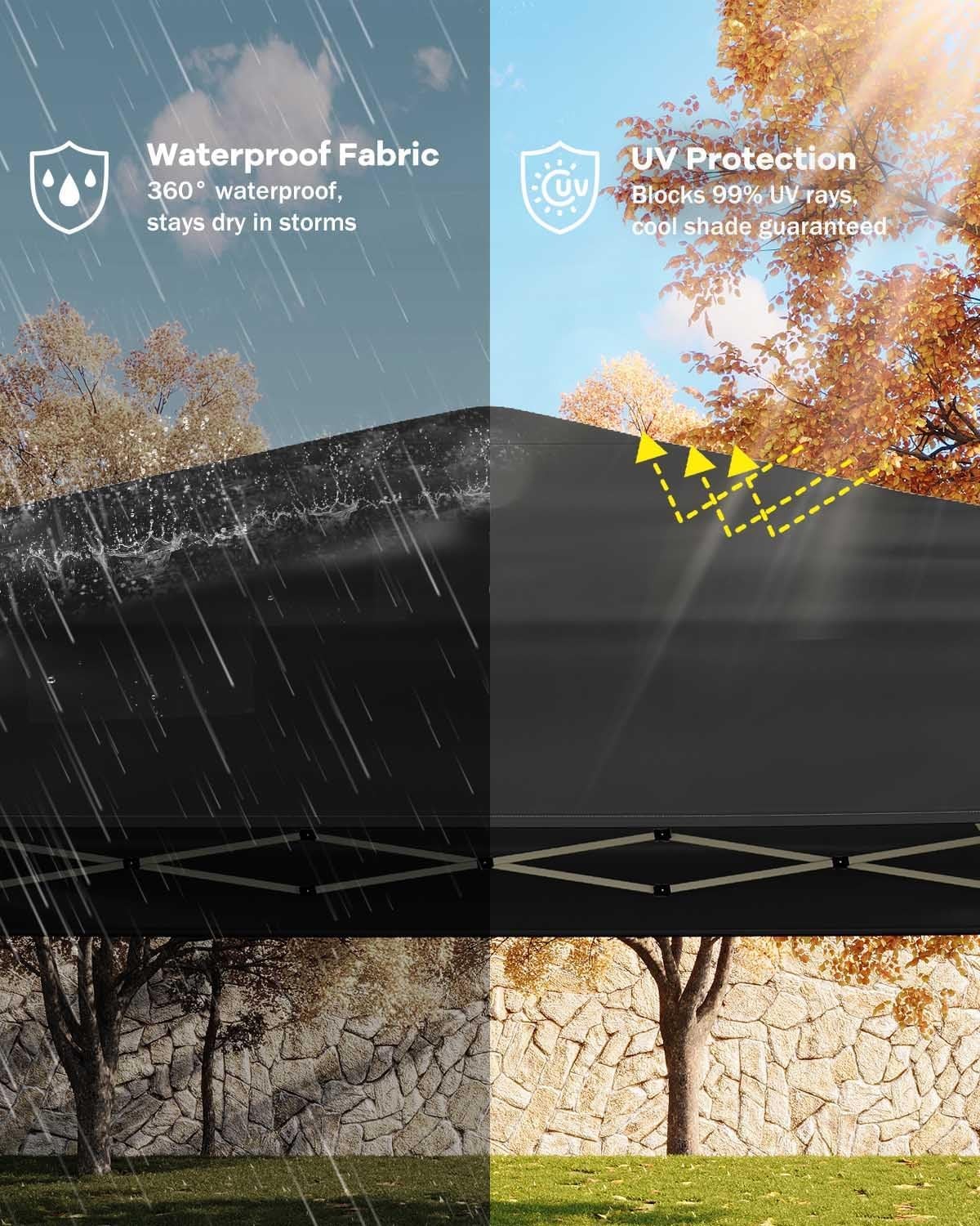 10x10' Commercial Pop UP Canopy Party Tent Folding Waterproof Gazebo Heavy Duty