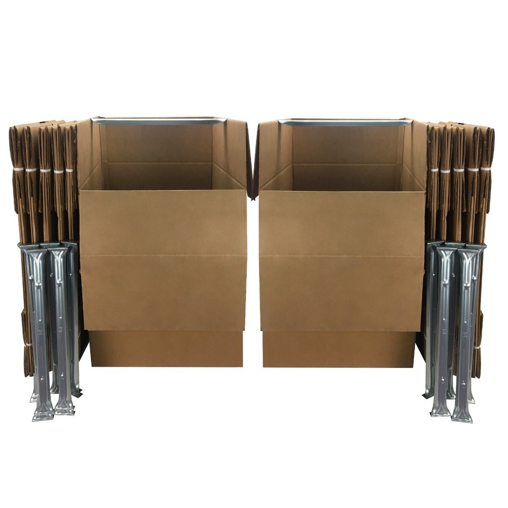 UBMOVE Wardrobe Boxes - Qty 12 Boxes w Bars - Moving Boxes