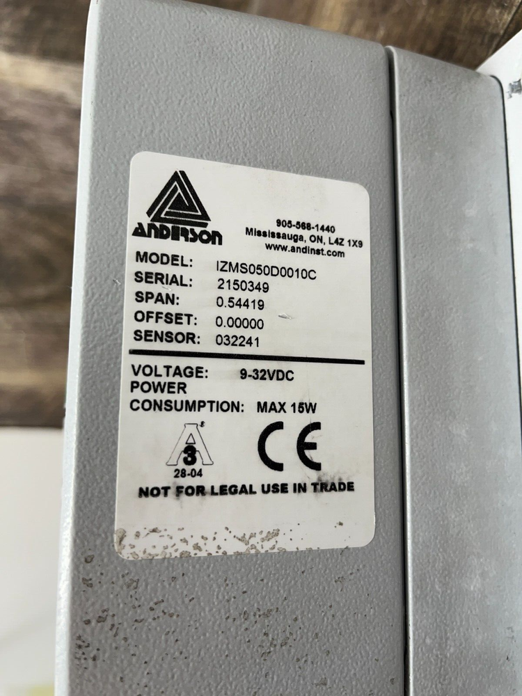 Anderson IZMS050D0010C Electromagnetic Flowmeter