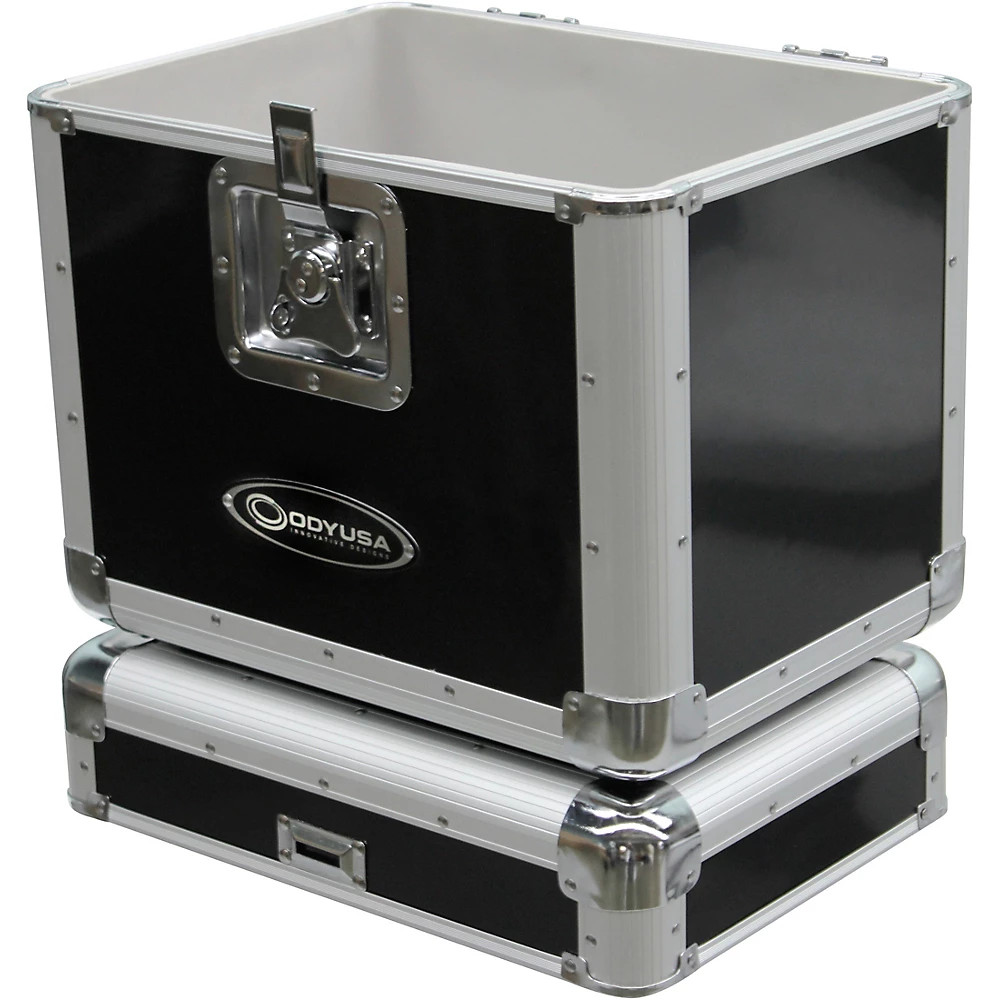 Odyssey KLP2BLK Stackable Record Utility Case for 12" Vinyl Records and LPs