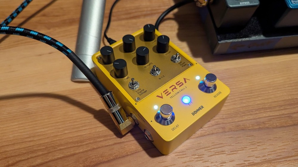Donner Yellow Fall II Effect Pedal Delay & Reverb Combo Effect Echo Digital Mode