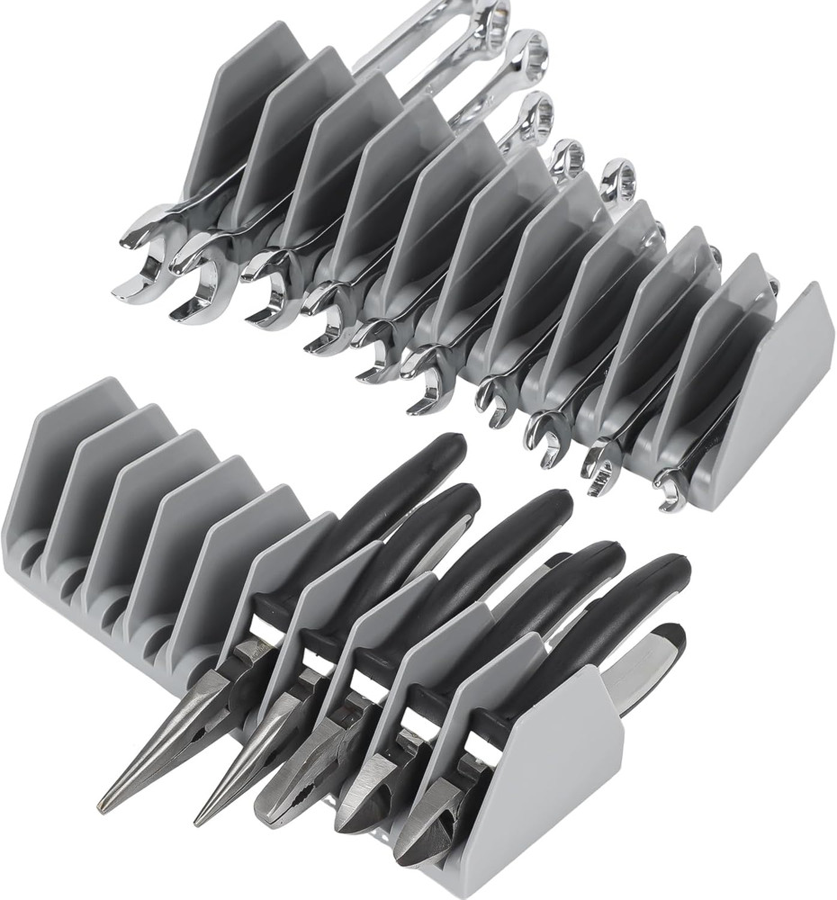 2-Pack Plier Organizer Rack Tool Drawer Durable Space-Saving Design Storage