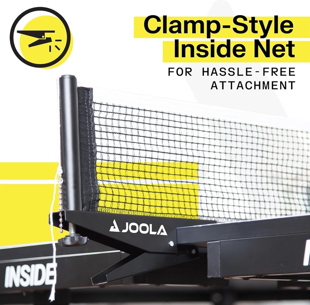 Tournament-Grade Indoor Ping Pong Table - Quick 10 Min Assembly - Foldable