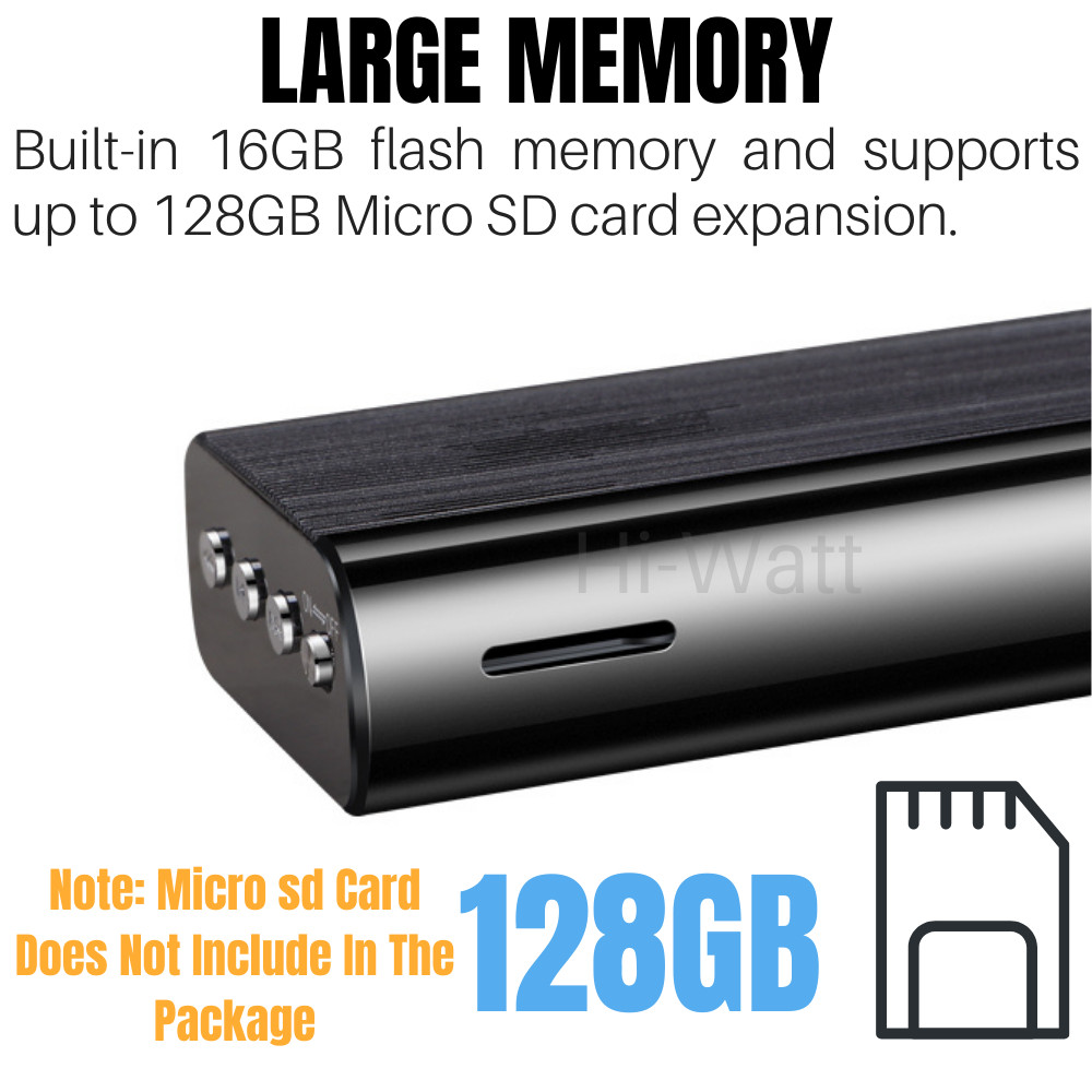 240 Hr Mini MP3 Spy Digital Voice Activated Recorder Audio Recording Device 16GB