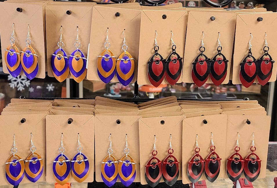 Clemson / Carolina Earrings