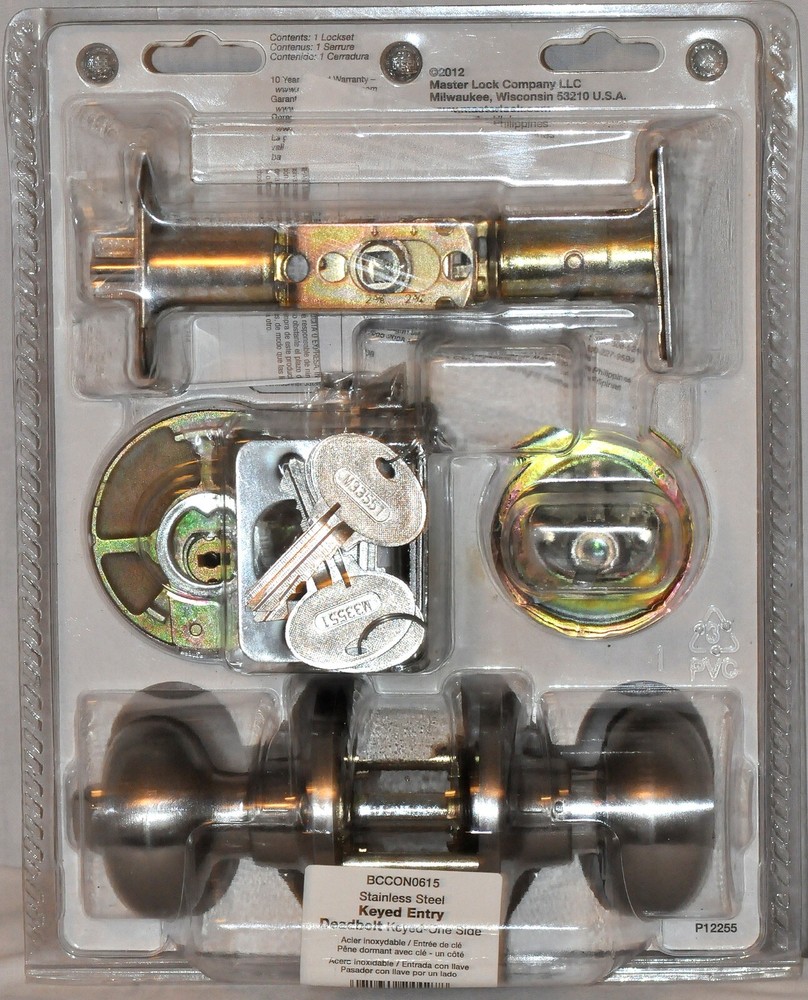 Master Lock Security Set Deadbolt 2 Pack Keyed Alike nickel silver New