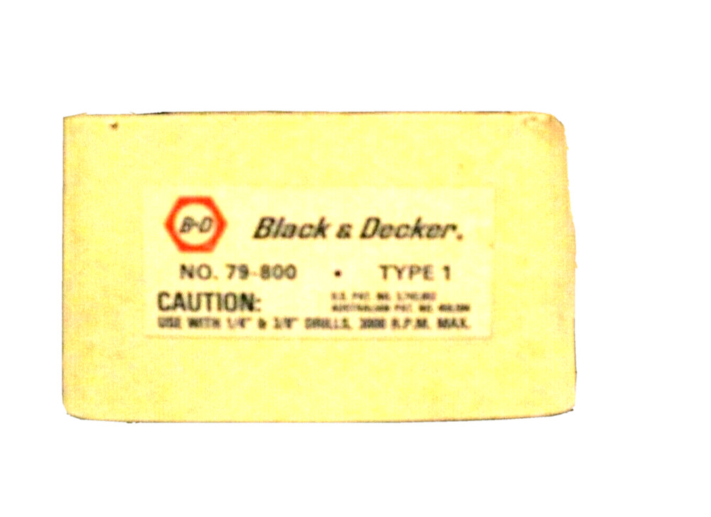 Black &Decker DRILL BIT sharpening tool #79-800 complete handy tool DIY GC