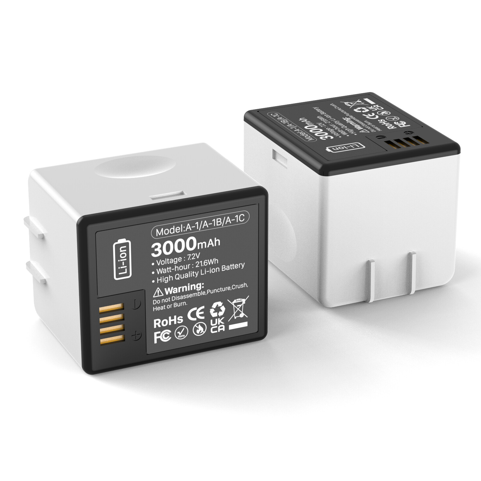 2PCS New Extra Rechargeable Battery for ARLO PRO, PRO 2, LIGHT Camera VMA4400