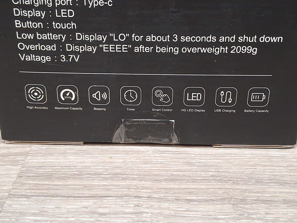 Digital Coffee Scale Touch Sensor Smart Timer & Auto Tare Miniature White