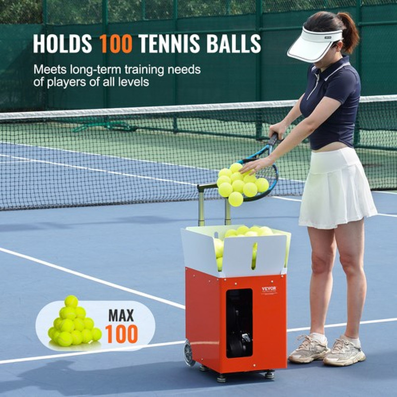 Tennis Ball Machine Automatic Portable Ball Launcher Training Practice