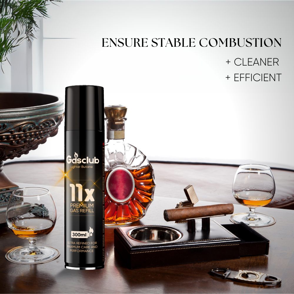 11X Refined Butane Lighter Gas Fuel Refill Gasclub 300ML 10.14 oZ Cartridge