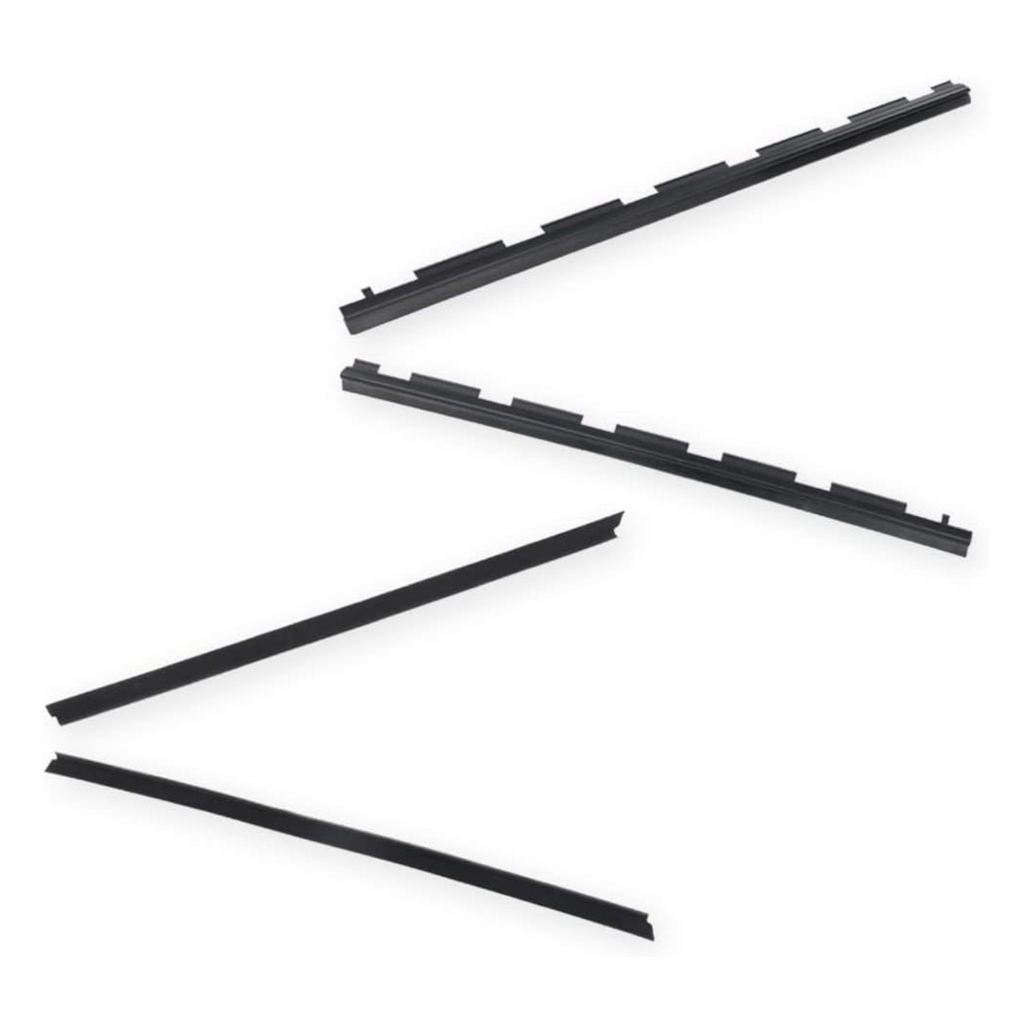 Fit For Chevy GMC Truck Inner & Outer Front Window Sweep Felt Seal Weatherstrip