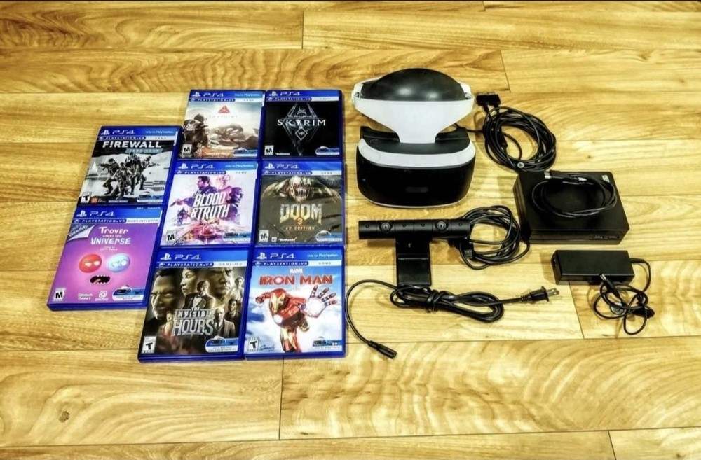 Sony PSVR Bundle Headset Camera 1 Controller 5 Games Free Shipping!