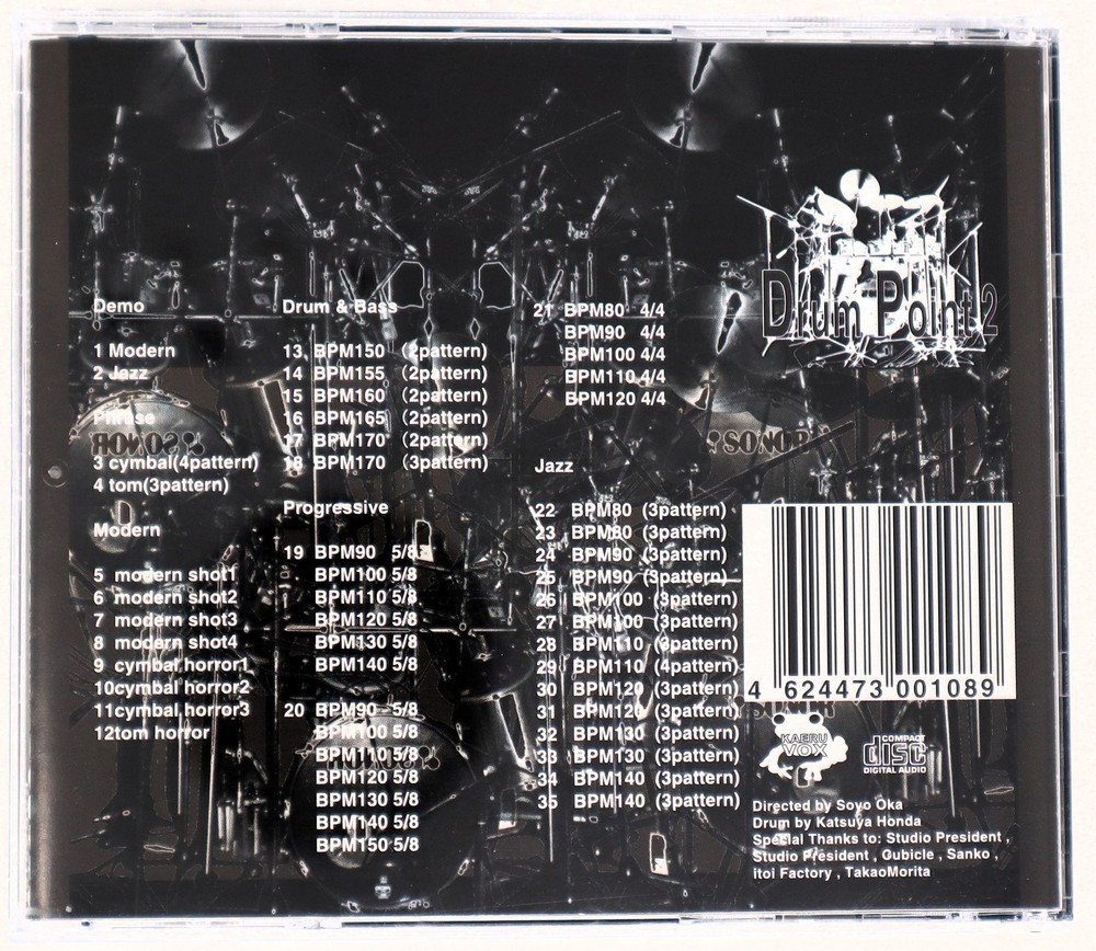 Kaeru Cafe Drum Point 2 Sample Library/Sound Library/Sampling CD 1990s