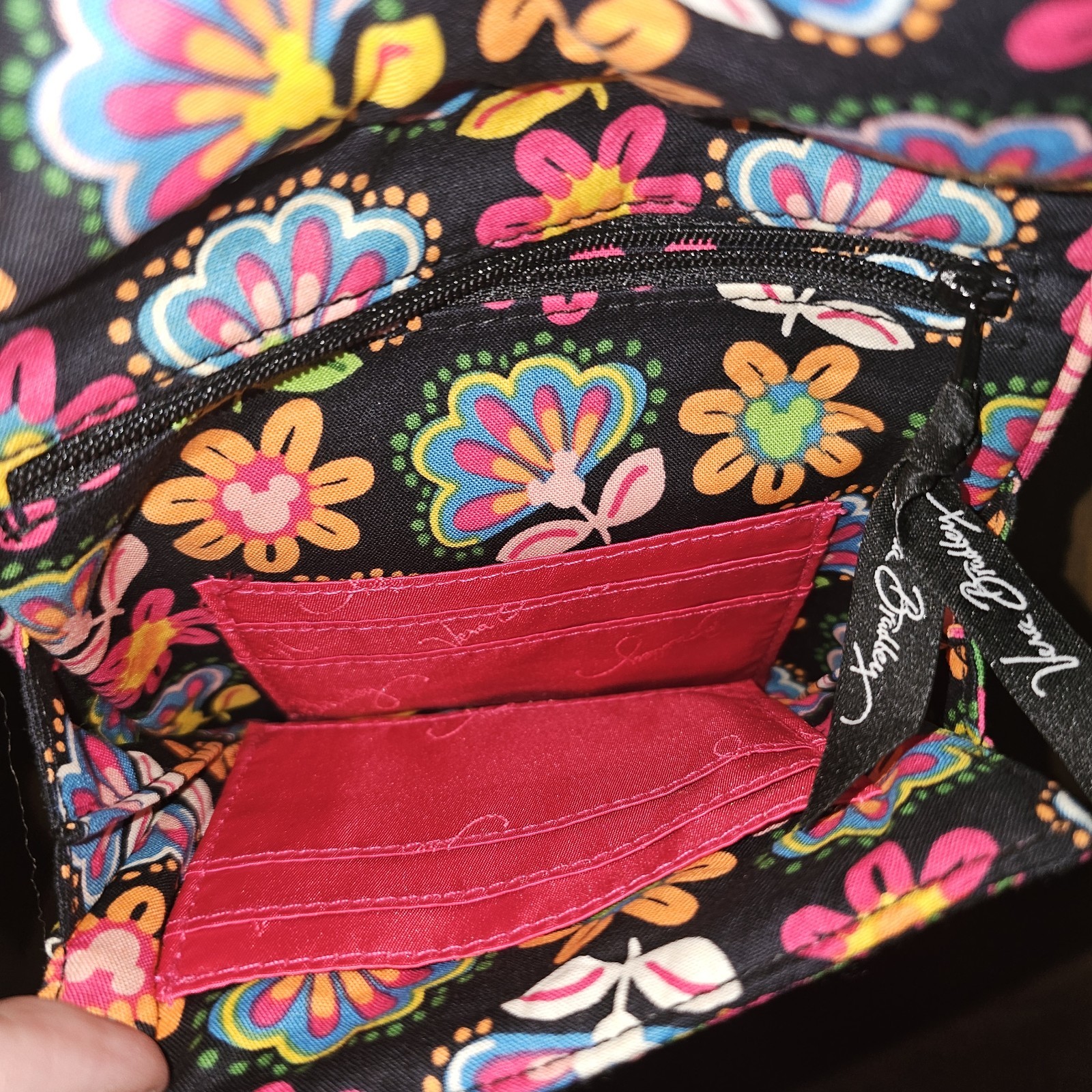 Vera Bradley Disney Parks Midnight with Mickey Mini Hipster Crossbody Purse Bag