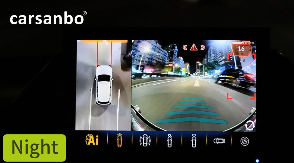 3D Multi-View System Host Blind Spot Backup View Camera Collision Warning