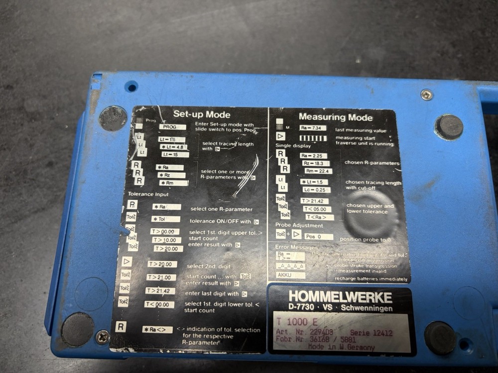 Hommel Werke T1000