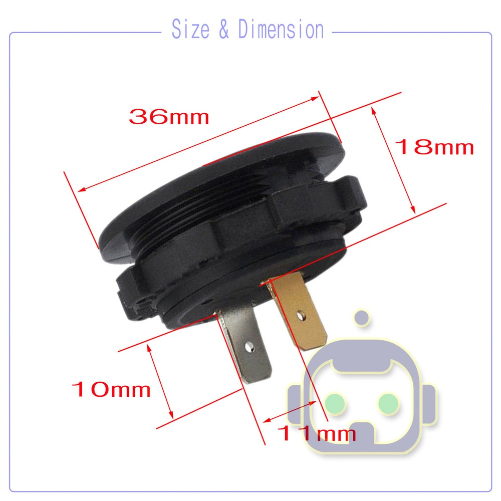 12V Digital LED Display Voltmeter Voltage Gauge Panel Meter Car Motorcycle Super
