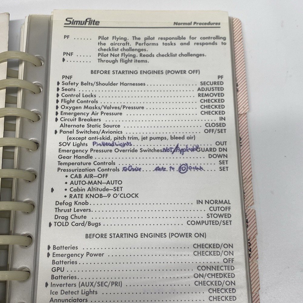 LearJet 24 Operating Handbook SimuFlite