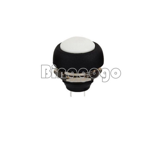 6PCS Mini Switch 12mm Waterproof Momentary Push Button OFF/ON Switch 250V 10A