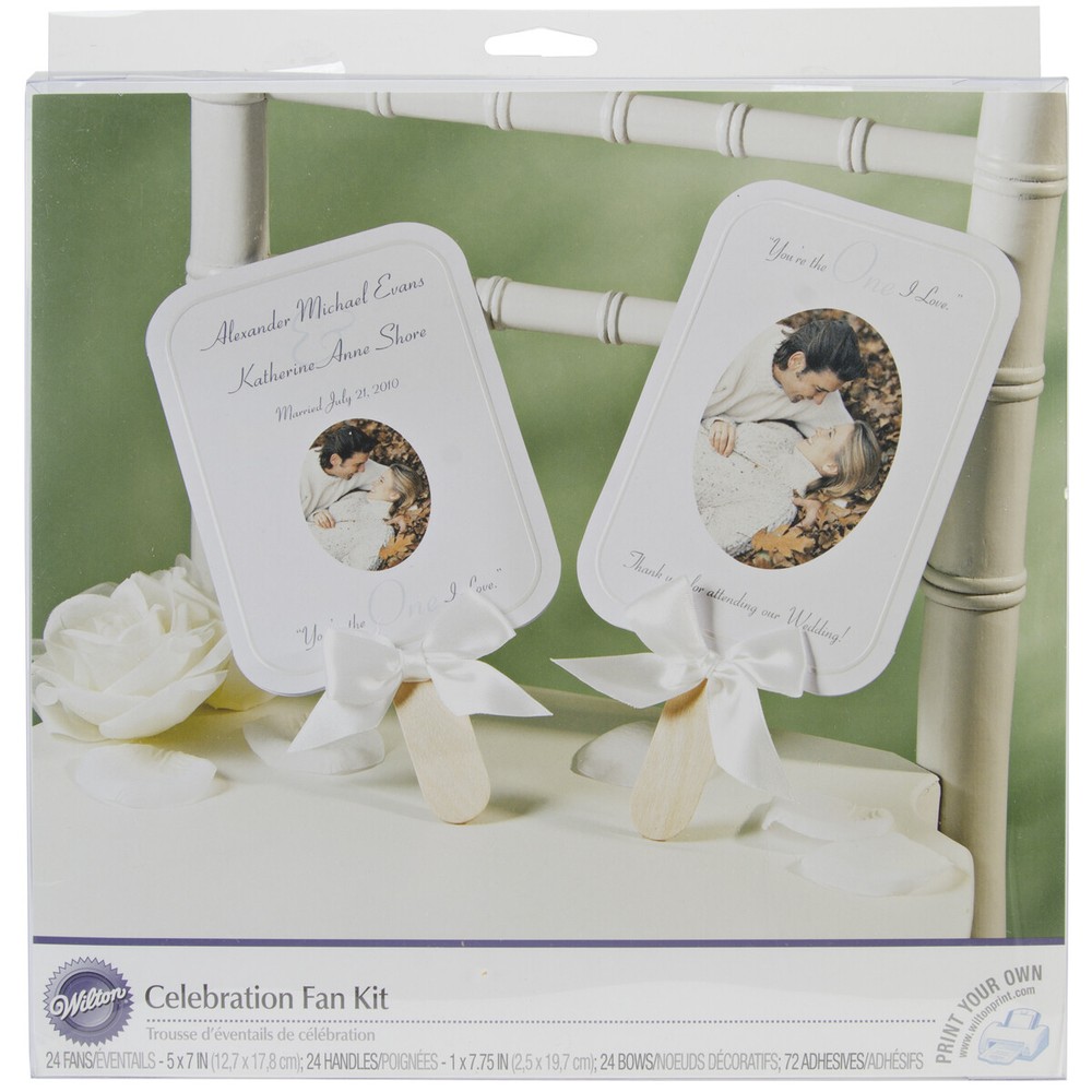 Celebration Fan Kit Makes 24-White, W516