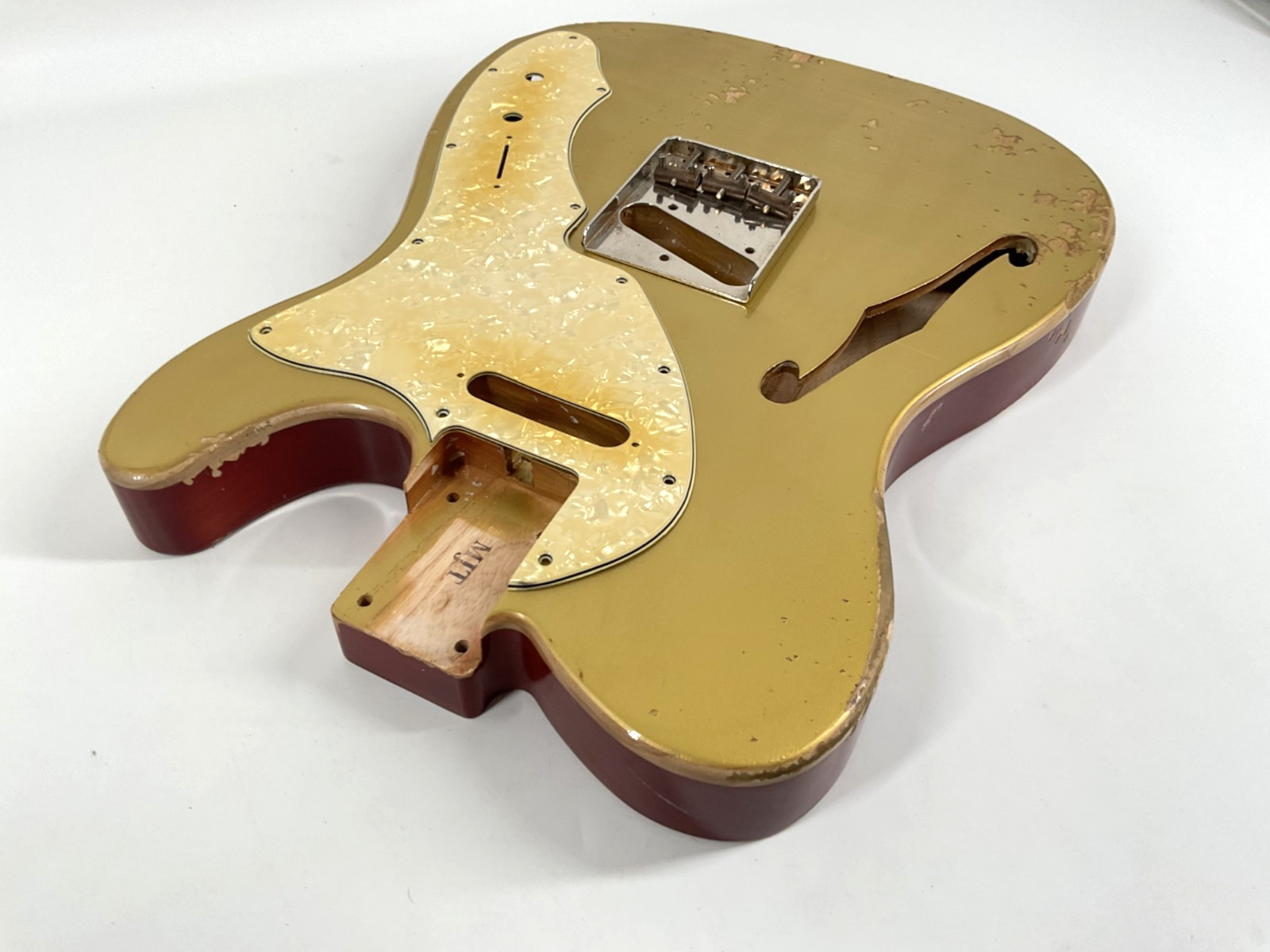 MJT Official Custom Vintage Aged Nitro Guitar Body by Mark Jenny VTL Ash Goldtop