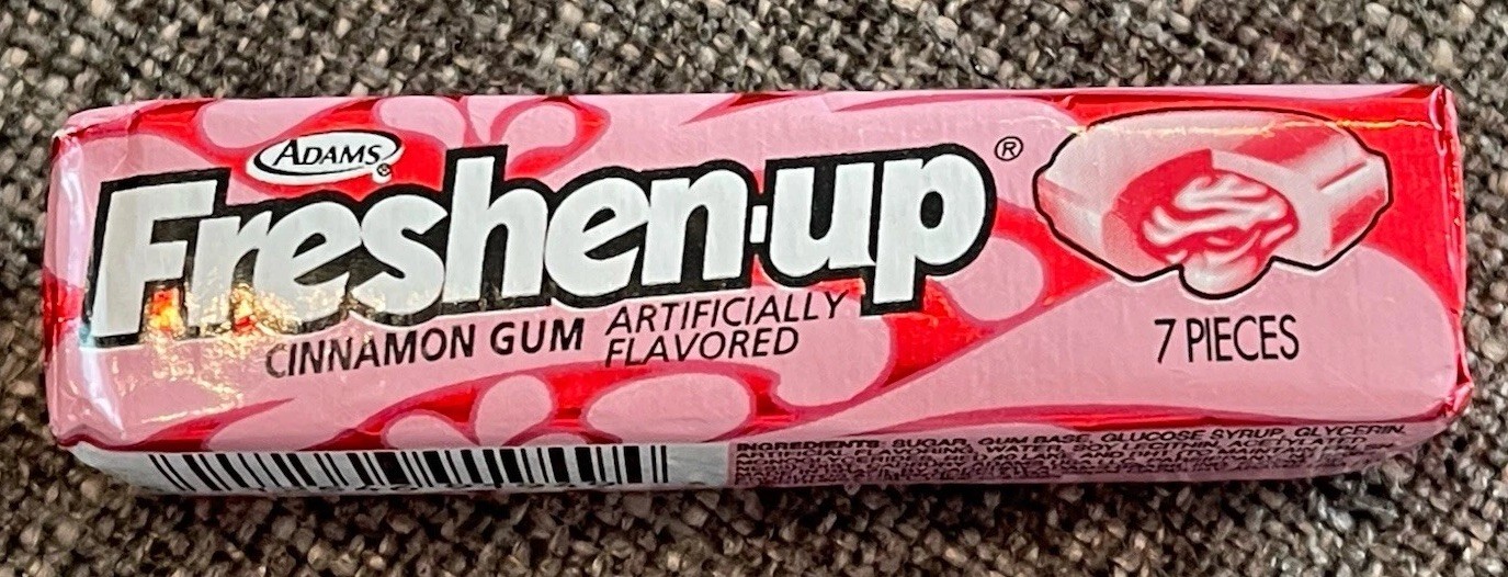 Vintage ADAMS FRESHEN-UP CINNAMON GUM Unopened NOS