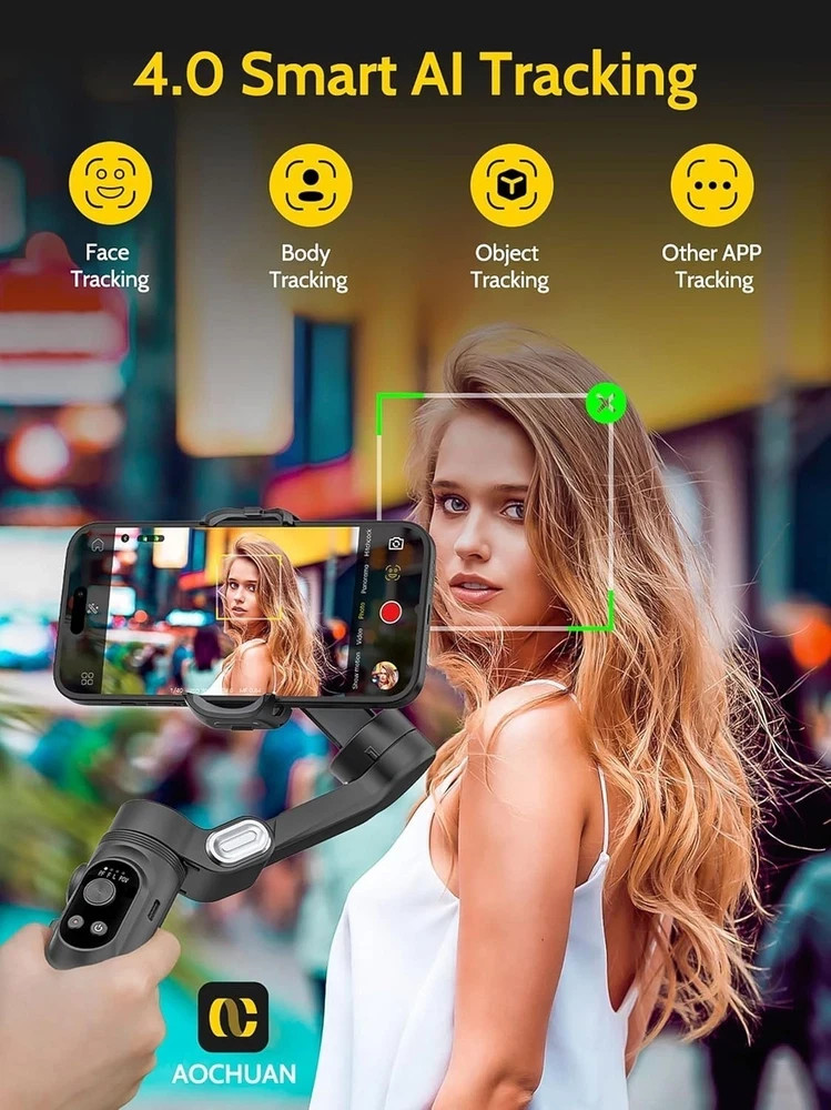 Osmo Mobile 8 Gimbal Stabilizer for Phone, Native Tracking with Audio & Light...