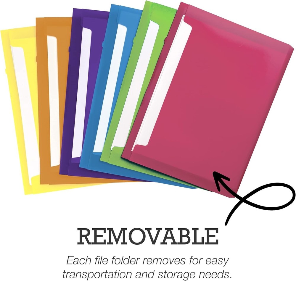 Cascading Wall File Organizer Classrom Organization & Storage 6 Removable Poly