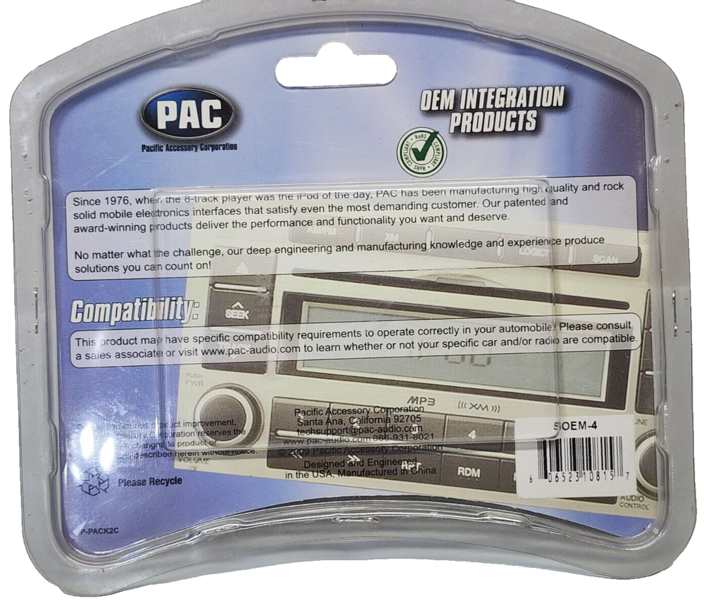 PAC SOEM-4 Adjustable 4-Chan Interface Adapter Line Output Converter - Sealed