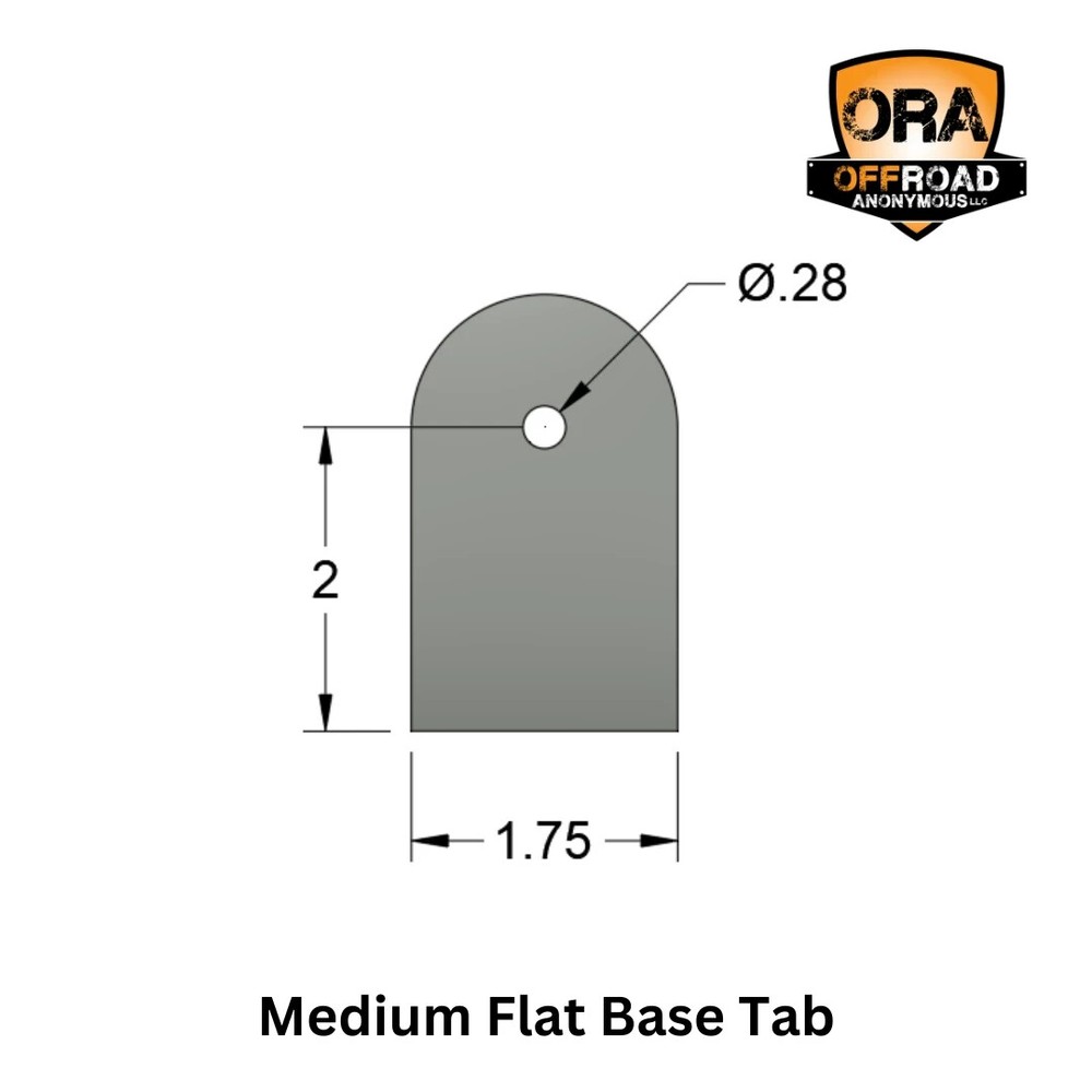 OFFROAD ANONYMOUS Flat Base Tab - Size: Small, QTY: Individual