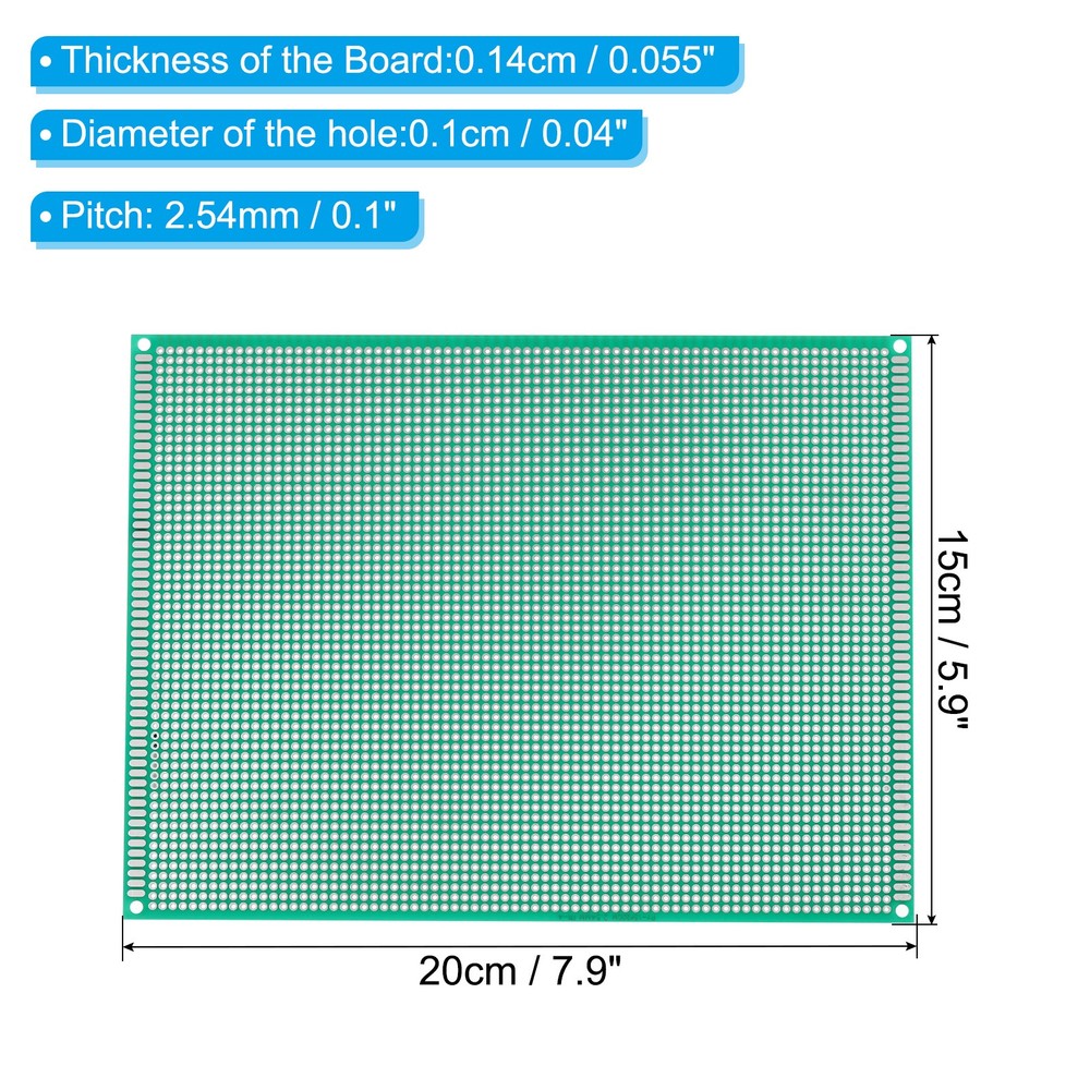 7.9"x5.9" PCB Circuit Board, 3pcs Perimeter Panel Welding Boards