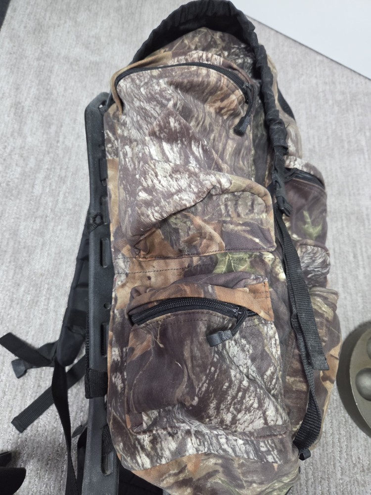 Vtg Fieldline Camo Medium-large External Frame Backpack Hunting