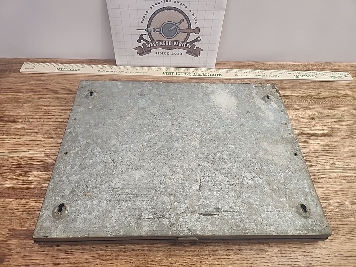 Vintage Associated Breeding Service Metal Box, Lena, WI Horse Insemination